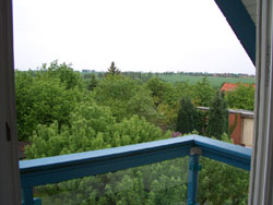 Wohnzimmer, Blick vom Balkon